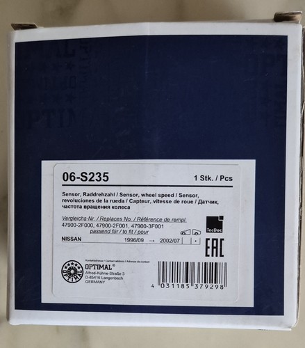 Raddrehzahl sensor abs - sensor,